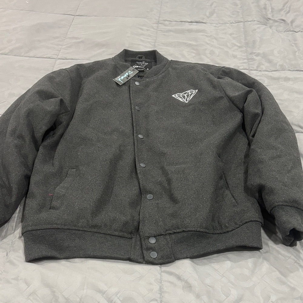 Diamond Supply Co. Dark Gray Varsity Jacket